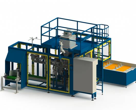 Packaging machine - extensive labelling and printing of bags | Arodo