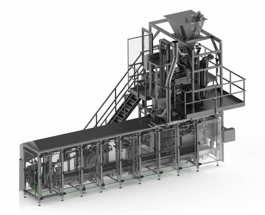 Bag filling machine - hygienic filling line with vacuuming | Arodo